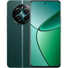 realme 12+ 5G viedtālrunis, 50 MP LYT-600 OIS kamera, Dimensity 7050 procesors, 120 Hz izliekts displejs, divas SIM kartes, 8 + 256 GB, zaļš (bez lādētāja)