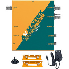 AVMATRIX SC2030 SDI/HDMI krusteniskais pārveidotājs apraidei un AV postprodukcijai, video pārveidotājs ar integrētiem DIP slēdžiem vai datoru, izmantojot Micro USB