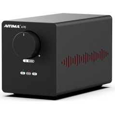 AIYIMA A70 balansēts stereo pastiprinātājs ar PFFB 2 x 300 W TPA3255 2.0 kanālu D klases pastiprinātājs mājas kinozāles plauktiem ar XLR un RCA ieejām un trigeru ieeju (DC48V 5A barošanas avots)