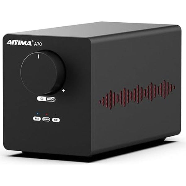 AIYIMA A70 balansēts stereo pastiprinātājs ar PFFB 2 x 300 W TPA3255 2.0 kanālu D klases pastiprinātājs mājas kinozāles plauktiem ar XLR un RCA ieejām un trigeru ieeju (DC48V 5A barošanas avots)