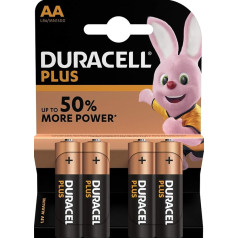 Duracell MN1500 PF AA PK4 sārmu baterijas LR6