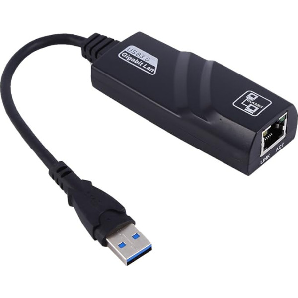 Richer-R USB 3.0 uz RJ45 gigabitu tīkla adapteris, īpaši ātrdarbīga ārējā tīkla karte (RJ45), ātrdarbīgs Ethernet adapteris 10/100 Mbit WIN7/Win8/Win8.1/Mac/iOS