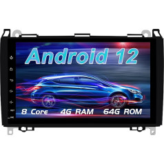 AneQu Android 12 Auto radio priekš Mercedes Benz Sprinter B200 Viano Vito W639 W169 W245 Octa Core 64GB ROM 9