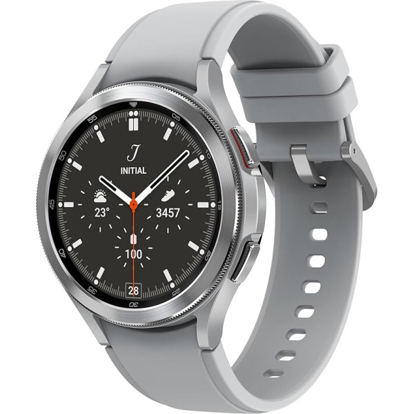 Samsung Galaxy Watch4 Classic, apaļš LTE viedpulkstenis, Wear OS, rotējoša apmale, fitnesa pulkstenis, fitnesa sekotājs, 42 mm, melns