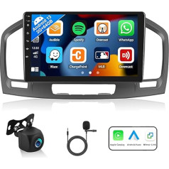 [2G + 64G] Automašīnas radio ar Android 13 Buick Regal 2009-2013/Opel Insignia 2008-2013 ar Carplay Android Car, 9 collu skārienjūtīgais ekrāns Radio ar GPS WiFi FM/RDS Bluetooth Mirror Link + atpakaļgaitas kamera AHD &