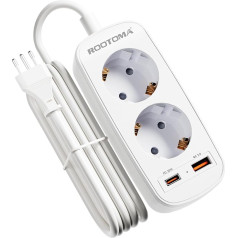 Adapteris Itālijas kontaktligzda ar PD20W USB ātro lādētāju, Itālijas kontaktligzdas adapteris, divvirzienu kontaktligzdas adapteris Itālijai, Čīlei, Eritrejai, Sīrijai, Urugvajai, 1,5 m kabelis, L tips