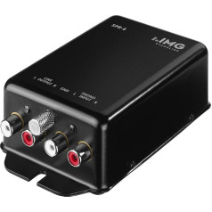 IMG Stageline SPR-6 Phono Equalizer Stereo priekšpastiprinātājs RIAA gramofonam melnā krāsā