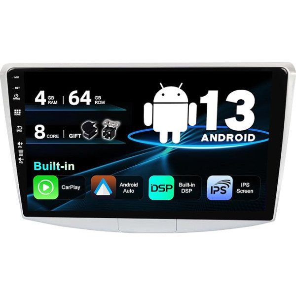 SXAUTO Android 12 IPS auto radio piemērots Passat B6 / B7 Magotan/CC (2010-2018) - Iebūvēts Carplay / Android Auto / DSP - LED kamera + MIC - 4G + 64G - DAB 360 kamera AHD SWC 4G Fast-Boot - 2 DIN 10.1