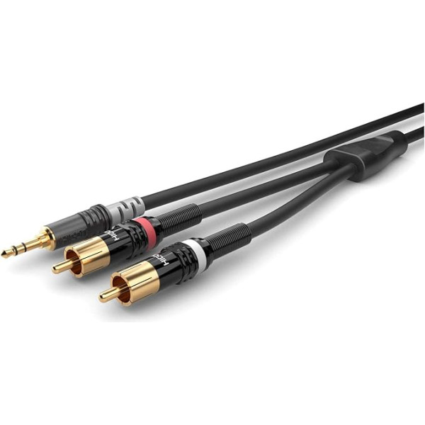 Sommer Cable Basic+ HBP-3SC2 / 3,5 mm Mini Jack Stereo Hicon - 2 RCA / RCA Hicon (0,3 m)