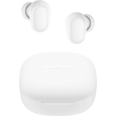 Redmi Buds 6 Play - In-Ear austiņas, 36 stundu akumulatora darbības laiks, 10 mm dinamiskais draiveris ar 4 ekvalaizera iestatījumiem, AI trokšņu slāpēšana zvaniem, Bluetooth 5.4, ātrā uzlāde 3 stundu mūzikas atskaņošanai 10 minūtēs,