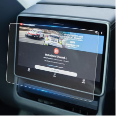 WEIPIN 8 collu aizmugurējā ekrāna aizsargstikls Tes-la Model 3 Highland 2024, rūdīta stikla ekrāna aizsargstikls Tes-la Model 3 piederumiem, 9H cietība, aizsargā pret pirkstu nospiedumiem, aizsargā pret atspīdumiem