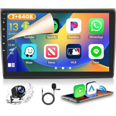 2GB + 64GB Android 13 Auto radio Fiat Bravo 2008-2013 Radio Bezvadu CarPlay Android Auto Bluetooth brīvroku Bluetooth 9 collu ekrāns Auto radio ar navigācijas atpakaļgaitas kameru WiFi FM RDS SWC