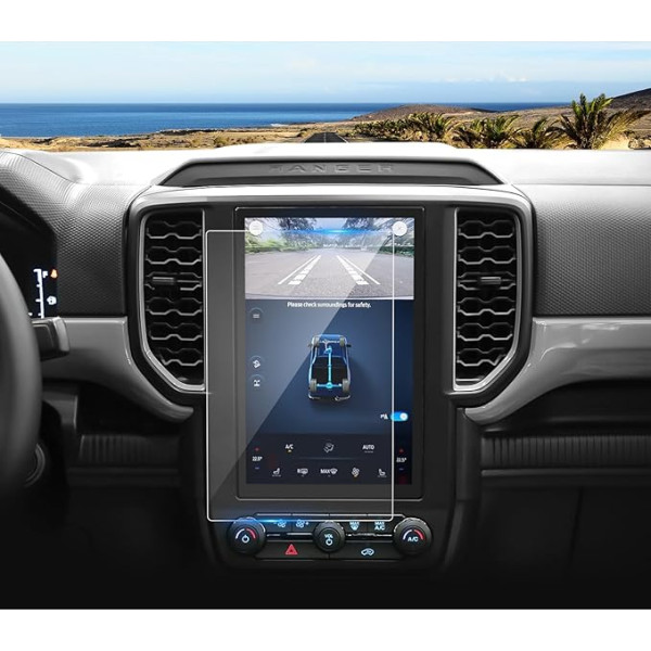 Coleya Navigation Displayschutzfolie Kompatibel mit Ford Ranger 2023 2024, Ford Ranger Gehärtetes Glas Schutzfolie, 9H Anti-Kratzer GPS Displayschutzfolie (10,1 Zoll)