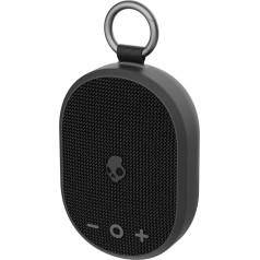 Skullcandy Kilo bezvadu pārnēsājamais Bluetooth skaļrunis, ūdensizturīgs (IPX7), 24 stundu akumulatora darbības laiks, patiesi bezvadu stereo ar iebūvētu nēsāšanas siksnu ceļošanai un lietošanai ārpus telpām, melns