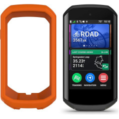 Blueshaweu Silikona korpuss saderīgs ar Garmin Edge 1050 Korpuss saderīgs ar Garmin Edge 1050 (Oranžs korpuss)