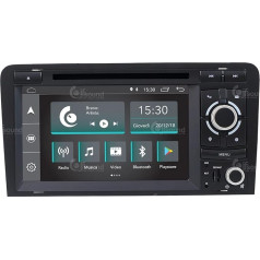 Personalizēts auto radio Audi A3 Android GPS Bluetooth Bluetooth WiFi USB DAB+ Touchscreen 7 collu 4Core Carplay Android automašīnai