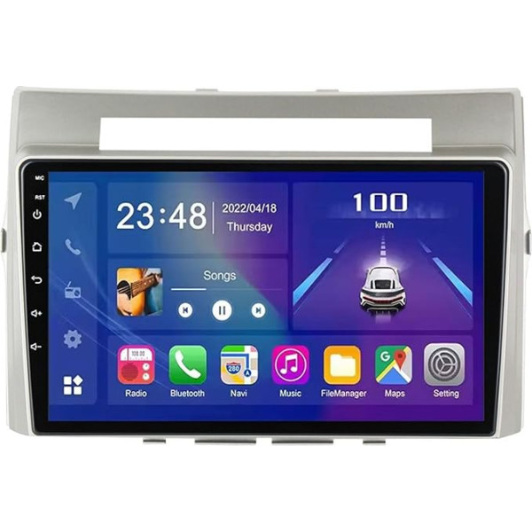 Android 12 Auto radio GPS navigācija Toyota Corolla Verso 2004-2009 9 collu auto radio Bluetooth brīvroku multimediju atskaņotājs iebūvēts Apple Carplay Android auto ar WiFi/4G AM/FM, SWC