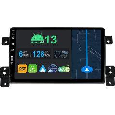 YUNTX 9 collu Android 13 auto radio ar satelītnavigāciju Suzuki Grand Vitara 2004-2015 | Octa Core | 6GB 128GB | Iebūvēts 4G LTE | CarPlay & Android Car | DSP | DAB | QLED | Dual Band WiFi | Bluetooth 5.0