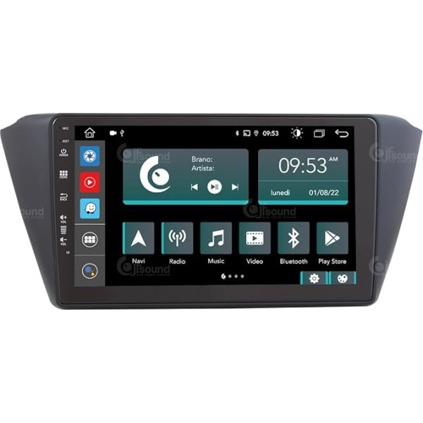 Personalizēts auto radio priekš Skoda Fabia Android GPS Bluetooth Bluetooth WiFi USB DAB+ Touchscreen 9 collu 8Core Carplay Android Car