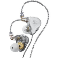 LINSOUL KZ ZAS 7BA+1DD In-Ear Monitor, HiFi Bass austiņas, spēļu austiņas, hibrīda IEM austiņas ar iebūvētu noņemamu kabeli audiofilu mūziķiem