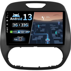 BXLIYER Android 12 IPS Auto Radio piemērots Renault Kaptur Captur (2014-2019) - Iebūvēts CarPlay Android Car - Bezmaksas atpakaļgaitas kamera - 2G + 32G - 9 collu 2 Din - DAB stūres vadība WiFast Boot