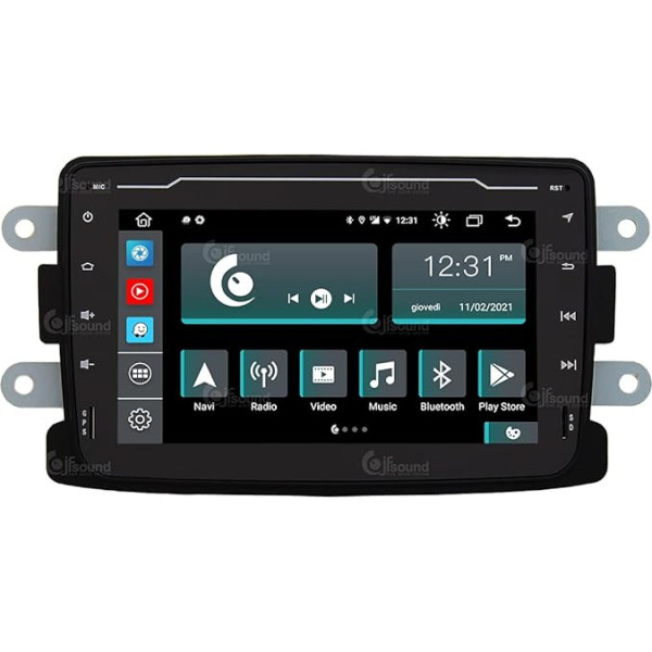 Personalizēts auto radio priekš Dacia Duster Android GPS Bluetooth Bluetooth WiFi USB DAB+ Touchscreen 7