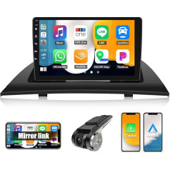 SIXWIN 2+64G Android 13 Carplay Android auto radio ar HiFi skaņu BMW X3 E83 (2004-2012), HD 9 collu skārienekrāns ar GPS WiFi BT BT USB FM RDS radio + AHD aizmugures skata kamera + DVR