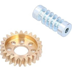 Worm Wheel Set, 24 Teeth Worm Wheel Worm Speed Reducer for Internal Engine Drive Accessories