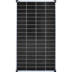 enjoysolar® monokristāliskais saules bateriju panelis, 36 V - ideāli piemērots 24 V dārza, mobilo māju un treileru fotoelementu (PV) sistēmām