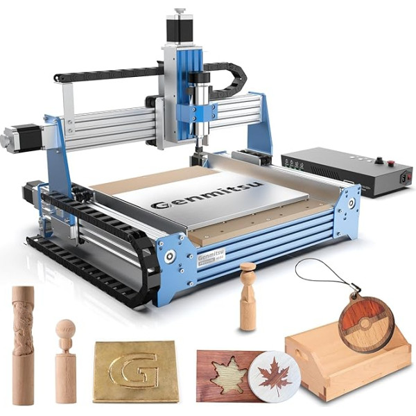 SainSmart CNC frēzēšanas mašīna 4030 Atbalsta WiFi moduļa modernizācija 3 asu gravēšanas mašīna GRBL kontrolēta darba zona 400 x 300 x 110 mm gravēšanai, griešanai metālā Misiņš MDF akrils