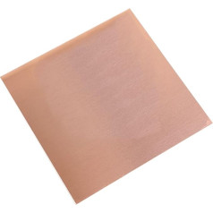 flaches Blech T2 Kupferblechplatte DIY handgefertigtes Material reines Kupfertablettenmaterial for Industrieform oder Metall 100 x 100 mm quadratische Materialien (Color : L200mm x W200mm, Size : 3.