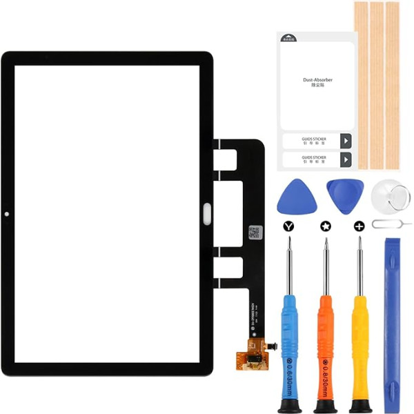 ARSSLY Skārienjūtīgais ekrāns priekš Huawei MediaPad M5 Lite 10 BAH2-L09 BAH2-W09 BAH2-W19 Digitizer Skārienjūtīgais ekrāns Digitizer Stikls ar remonta komplektu (melns, bez LCD displeja)