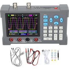 Digitālais multimetrs, 2 kanāli, 120MHz, joslas platums 250MSa/s, paraugu ņemšanas ātrums 500m, ekvivalents paraugu ņemšanas ātrums 2500mAh