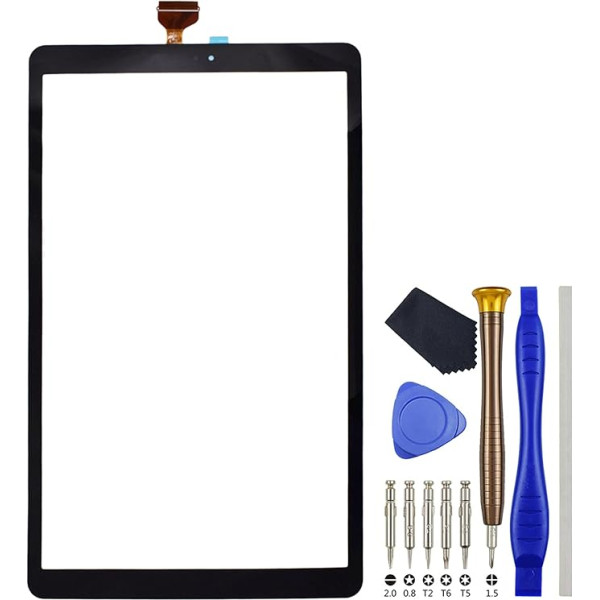 VEKIR Black Tablet Touch Digitizer Ekrāna nomaiņa Samsung Galaxy Tab A 10.5 SM-T590 10.5 collu planšetdatoram ar instrumentu komplektu