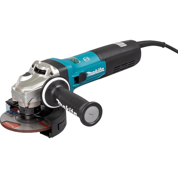 Makita GA5091X01 leņķa slīpmašīna 125 mm 1900 W ar bremzi, slīdgriezi un elektroniku