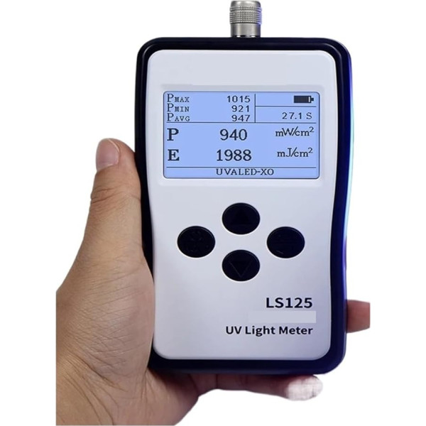 Uv-Tester Ultraviolett-Lichtmessrät sundheitseinheit Uva Uvb Lichtquellen LS125 Mehachsonde Hohe Präzision Einfache Bedienung Genaues Indexmessgerät(LS125 ar UVALED-X0)