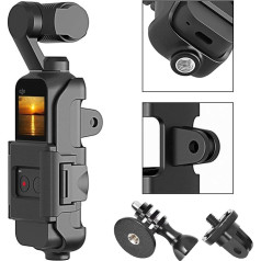 FYOUNG saderīgs ar DJI Osmo Pocket statīva stiprinājuma statīva savienotāju, ātri savienojams ar GoPro piederumiem, statīva stiprinājumu, LED gaismu, mikrofonu un citiem piederumiem