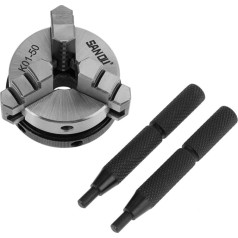 K01-50 Scroll Chuck Mini kokapstrādes rokas skavotājs 50 mm 1,97 collas ar 3 žokļiem un montāžas vītni