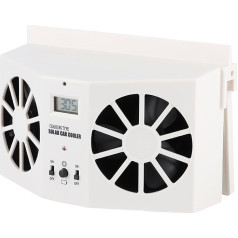 Fockety Saules enerģijas automašīnas izplūdes ventilators, 2 dzesētāji, automašīnas ventilators, saules izvilkšanas ventilators, platleņķa, pārnēsājams, drošs, automašīnas ventilācijas dzesētājs, saules baterija