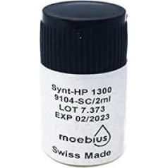 Moebius 9104 SC 1300 Synthetic HP eļļa mehāniskajiem pulksteņiem 2ml