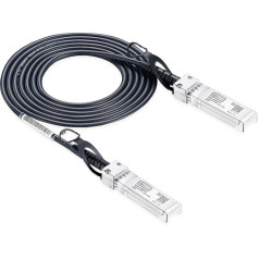 Elfcam - Intel 10G SFP+ auf SFP+ DAC kompatibel 10G DAC SFP+ zu SFP+ kompatibles Kupfer passiv 30AWG Twinax Kabel, Kompatibel für Cisco, Juniper, Mikrotik, Huawei (2 M X 2 Stück)