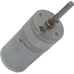 PUJIANA Getriebemotor, 25GA-370-Getriebemotor mit Langer Welle, Gleichstrom-Haushaltsgeräte-Modellauto-Traktor-Getriebemotor(12v)