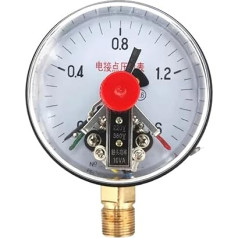 100mm Durchmesser Elektrisches Kontaktdruckmessgerät 0-1,6 MPa Vakuumdruckregler 10VA Druckschaltersteuerung 1St(0-4Mpa)