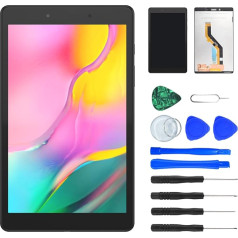 NB+ Touchscreen LCD Ersatz für Samsung Galaxy Tab A 8.0 8 Zoll 2019 LCD Display Einheit Digitizer Frontglas Scheibe Schwarz mit Werkzeug (LTE SM-T295, Schwarz)