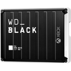 WD_Black P10 Game Drive 1 mēneša Xbox Game Pass Ultimate mehāniskais cietais disks Xbox 6TB melns ar baltu malu