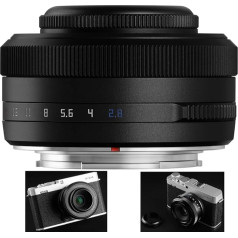 TTArtisan AF 27 mm F2.8 XF objektīvs priekš Fuji X Mount kamerām X-A1 X-A10 X-M1 X-T1 X-T10 X-T100 X-PR01 X-PR03 X-E1 X-E2S XS10 X-H1 X-H2S un citām (melns)