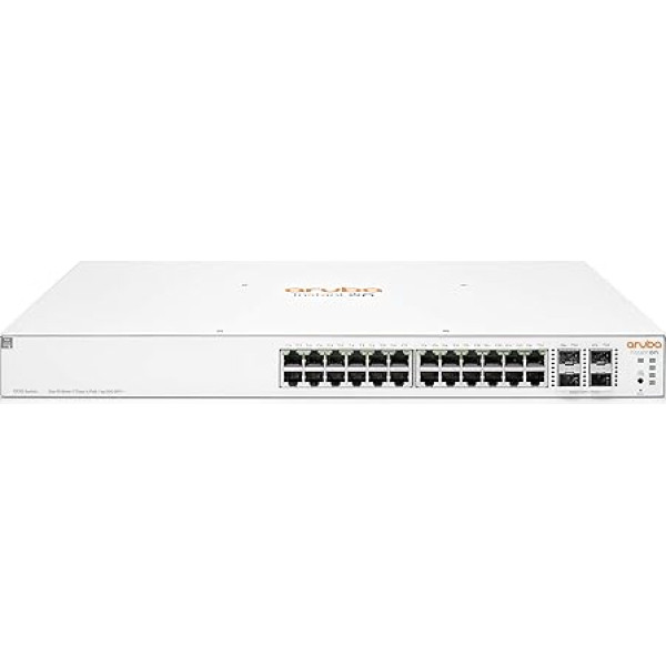 HPE Networking Instant On Switch Series 1930 - inteliģents pārvaldāms 2+ slāņa Ethernet komutators ar 24 Gb un PoE pieslēgvietām | 24x 1G | 4X SFP+ | 24x CL4 PoE 370W | ES kabelis (JL684B#ABB)