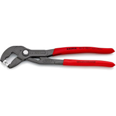 KNIPEX 85 51 250 C SB šļūteņu skavu knaibles spailēm ar klik spailēm, hroma vanādija hromētas 250 mm (SB karte/blisters)