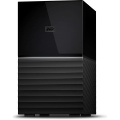 WD My Book Duo 36TB RAID galddatora datu nesējs (aizsardzība ar paroli, dublēšanas programmatūra, aparatūras šifrēšana, USB 3.0, gatavs lietošanai ar RAID-0), mehāniskais cietais disks