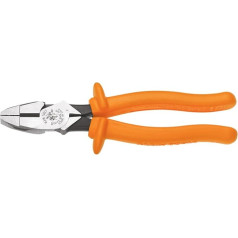 Klein Tools D213-9NE-INS Izolierte Seitenschneidzange New England mit gerändelten Backen und Griffvergütung, 1000 V, 22,9 cm